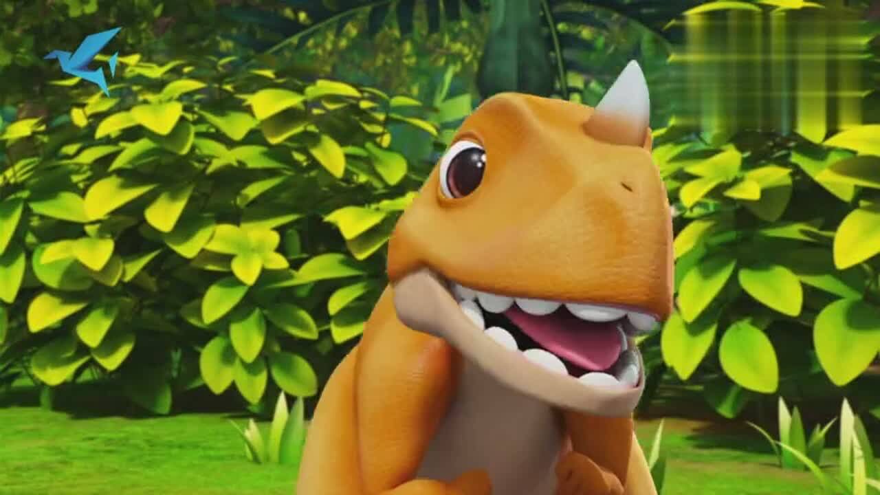 大鼻龙vs小鼻龙——原来是叫角鼻龙!