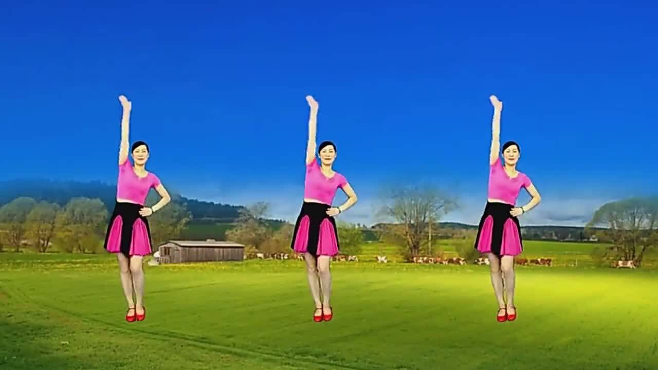 广场舞《姑娘回回头》附分解教学 舞姿轻盈优美