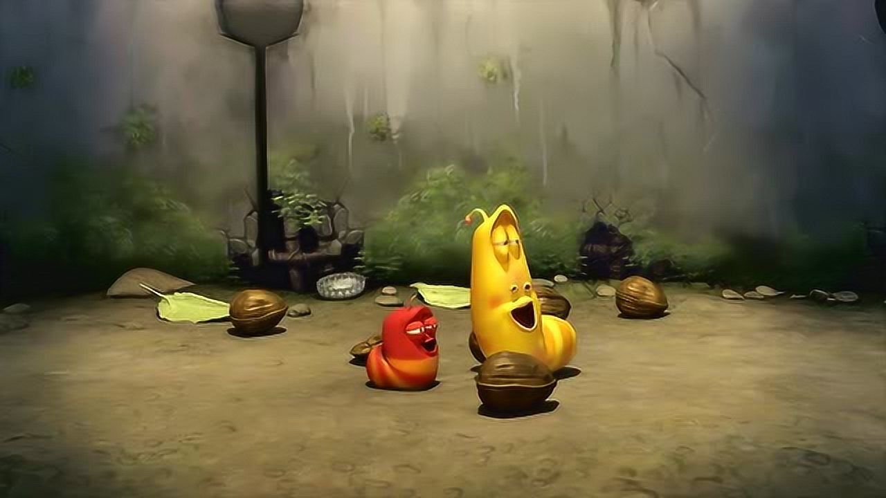 爆笑虫子第一季-小红想出妙计让独角仙帮它们砸核桃了