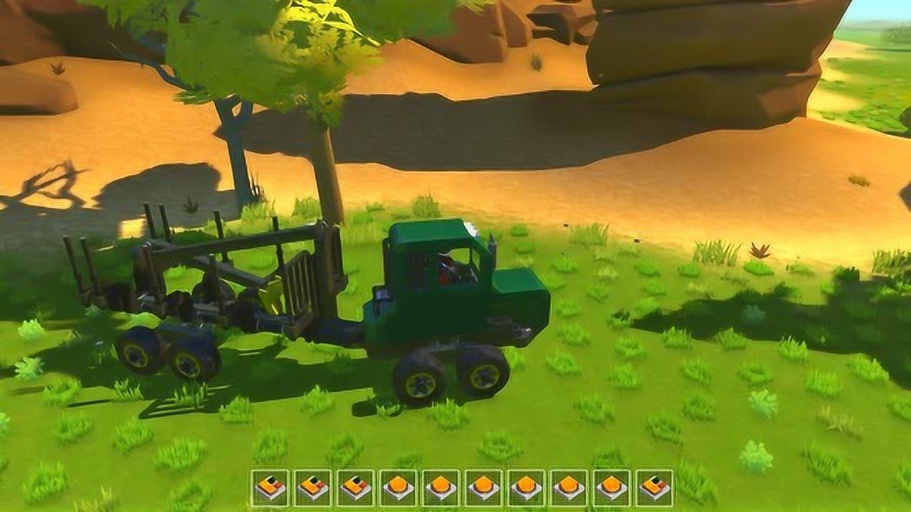 废品机械师 光头强的伐木机,方便又实用_腾讯视频