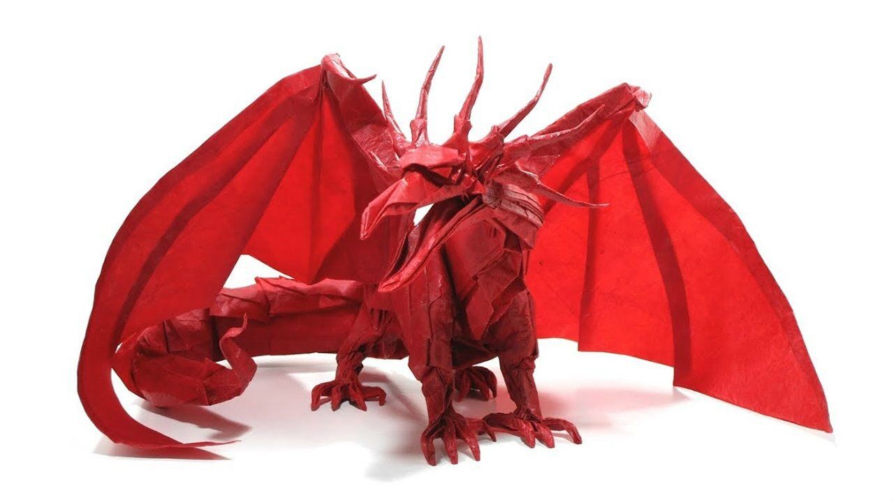 高难度折纸作品展示如果没有看到最后你肯定猜不到他在折什么