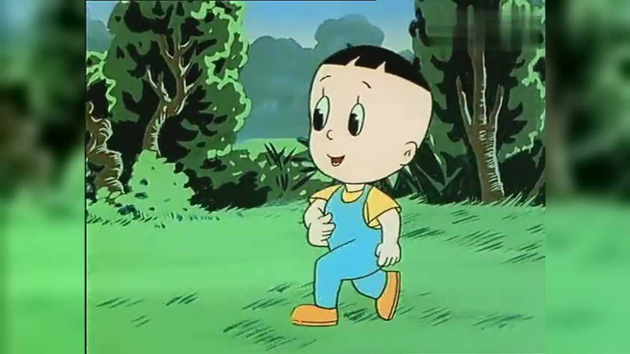 大头儿子晚上遇到一只大狮子,可把围裙妈妈吓坏了