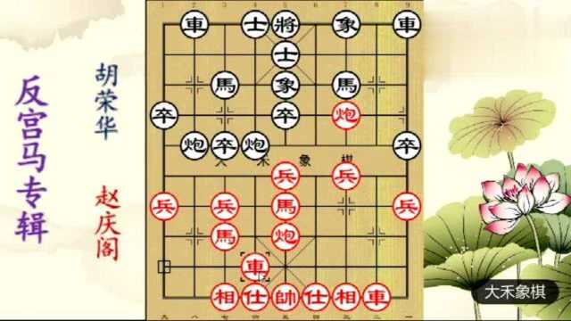 大禾象棋:《反宫马专辑》,胡荣华实战演绎反宫马的精髓