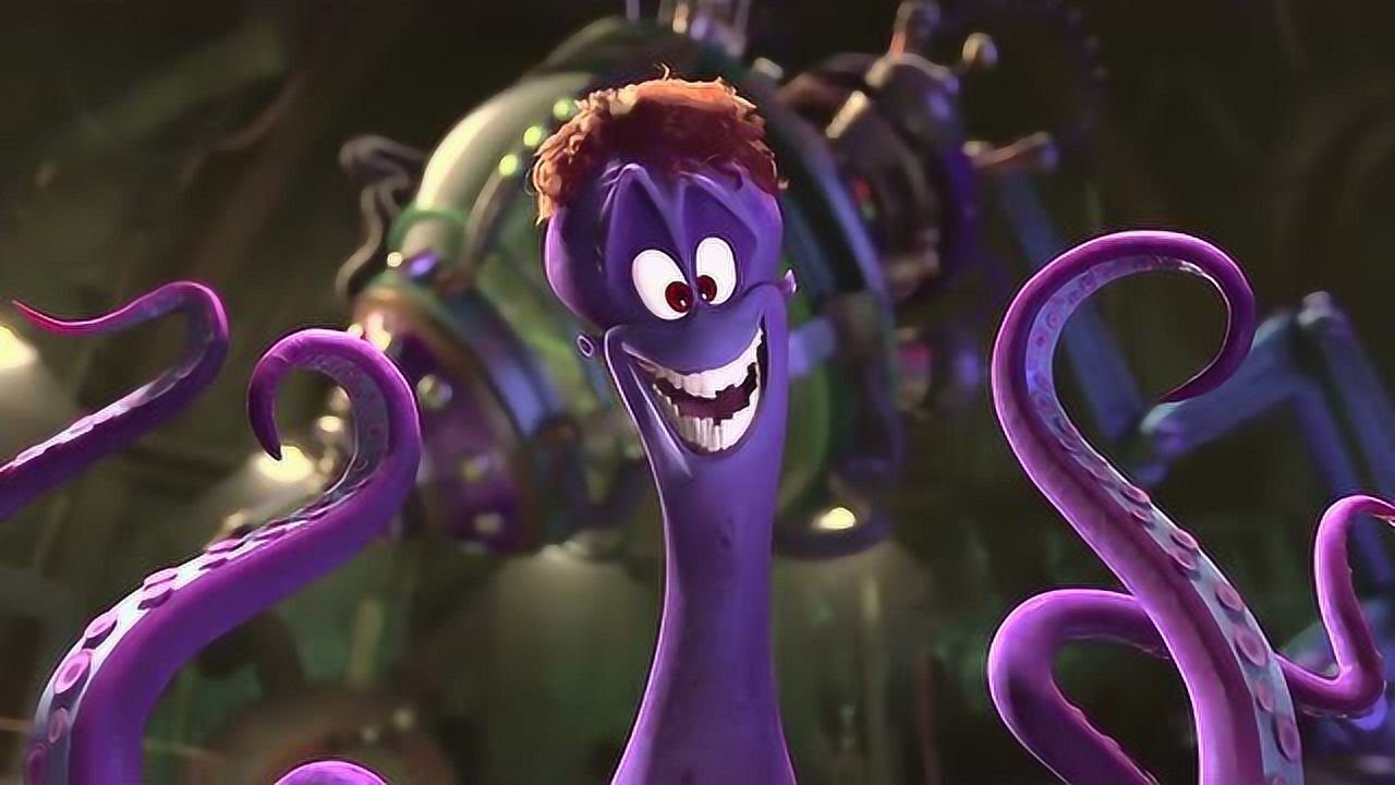 马达加斯加的企鹅:四只企鹅都不认识章鱼,章鱼很讶异