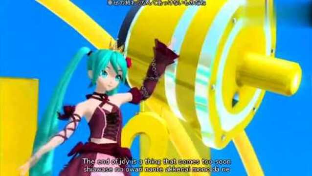 初音未来,动感的舞蹈,初音边跳衣服边变化,还蛮神奇的