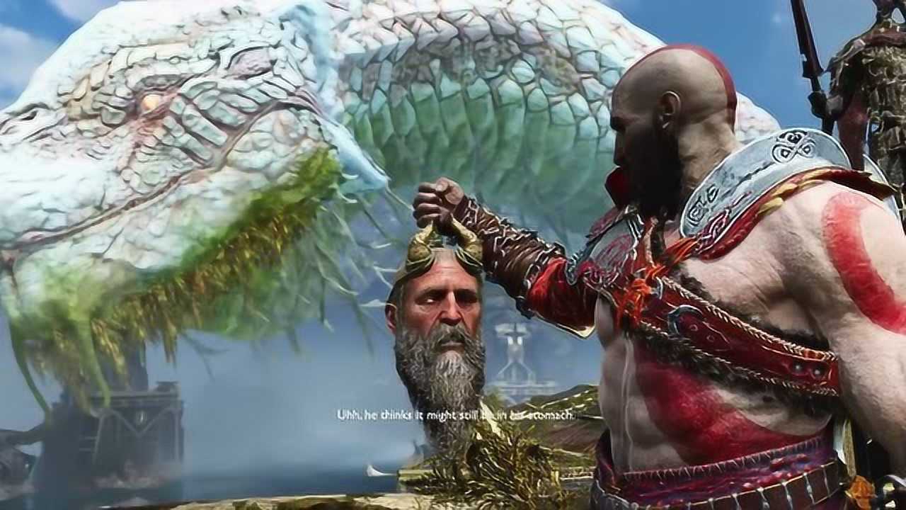 《战神4》"世界之蛇"耶梦加得的所有出场合集