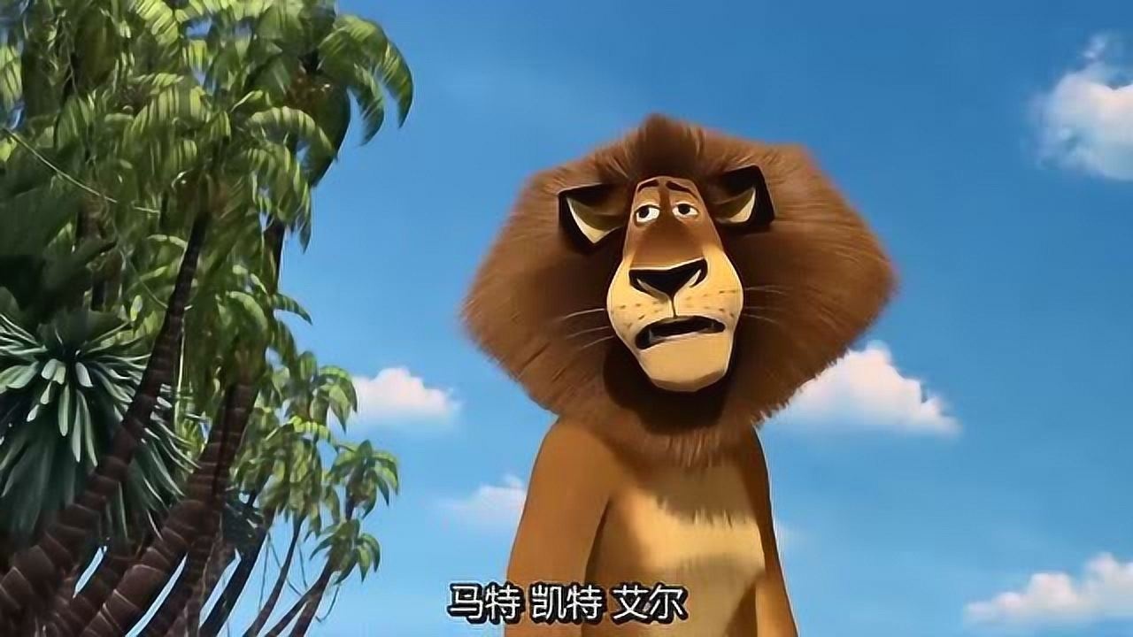 马达加斯加的企鹅:狮子第一个到达荒岛,它快崩溃了