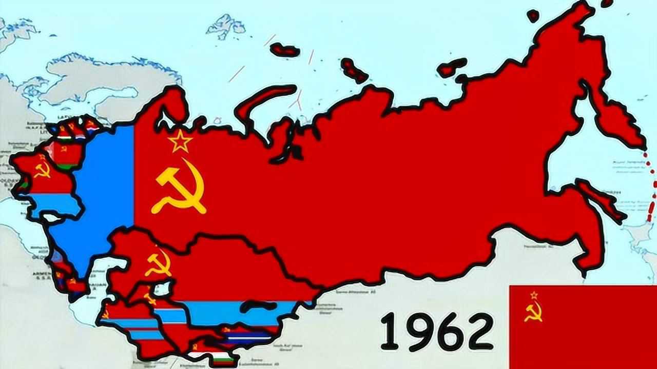 苏维埃联盟俄罗斯前后一百年版图变化1917年2018年