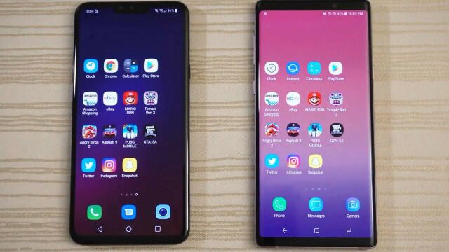 LG V40 vs 三星 Note 9速度对比,都是韩国厂商哪家系统优化更好