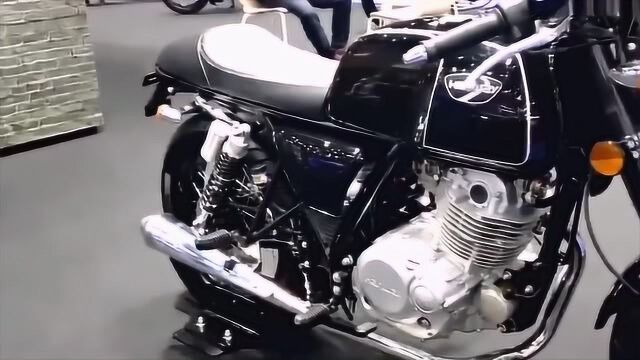 实拍国产汉威Hanway Scrambler HQ250复古摩托