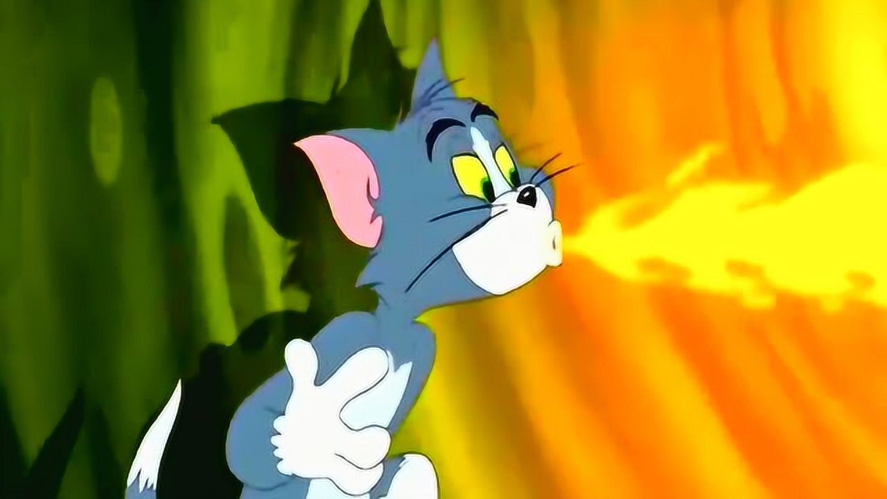 猫和老鼠汤姆掉进了火龙的肚子里这下是不是有点倒霉啦