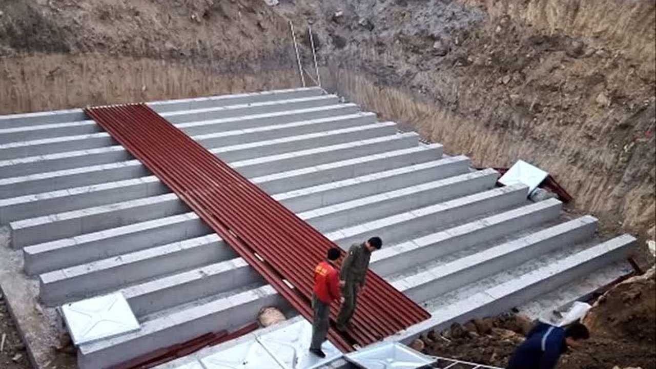 镀锌水箱槽钢基础图_腾讯视频