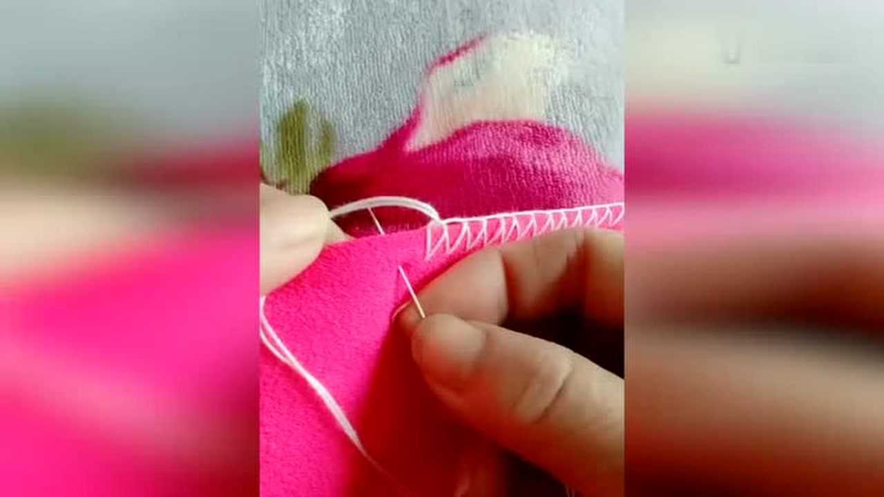 手工缝出缝纫机的针法即学即会!