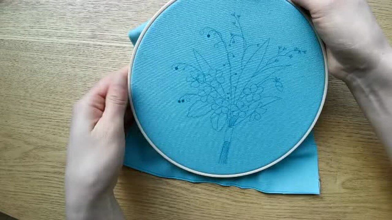 diy手工刺繡工具使用說明 繡繃的安裝視頻教程