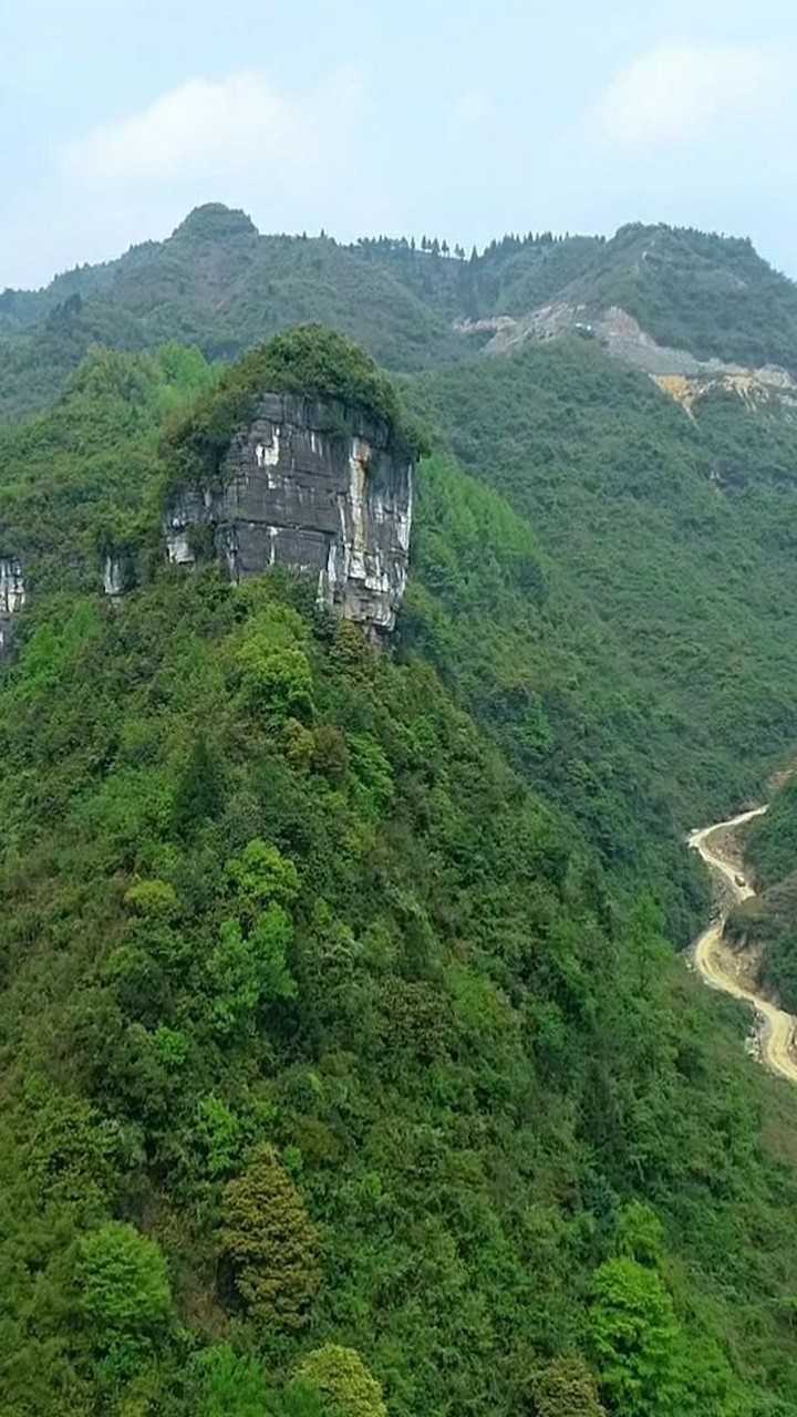 贵州发现一座大山像天然佛头稍微修一下就是一个景区