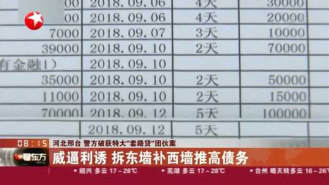 河北邢台:警方破获特大“套路贷”团伙案