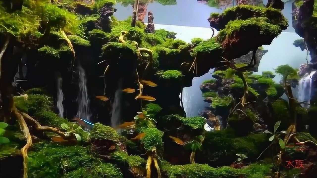 "流沙瀑布"鱼缸,越看越有气势,结尾有《流沙原理图》哟!