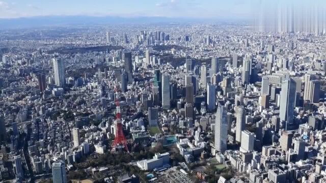 航拍日本东京美丽风光,“无敌”夜景亚洲第一大都市,城市天际线