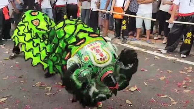 清远石角镇石岐白沙村武术醒狮团成立,李源同学会到贺