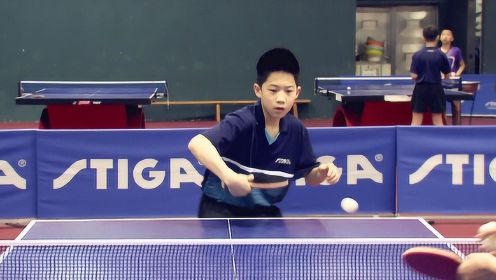 八一乒乓球队小将蔡书涵，反手技术出众，反手弧圈、拧拉很漂亮！