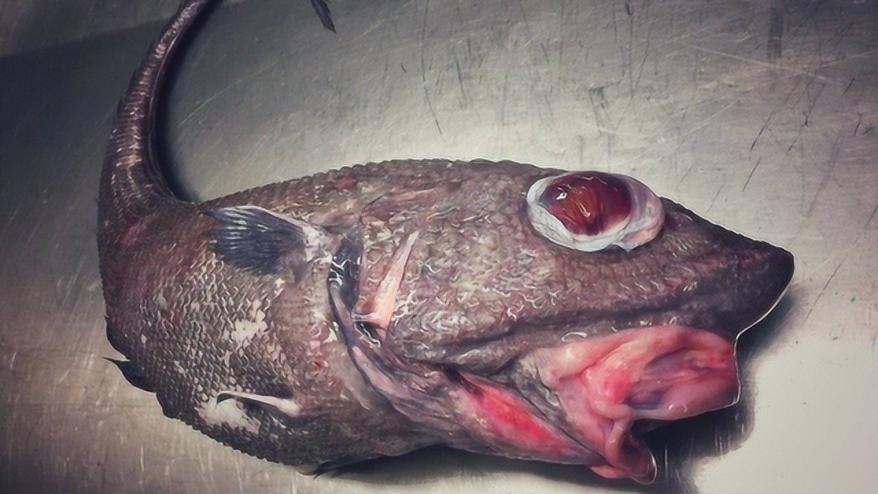 日本核污染后变异的鱼图片