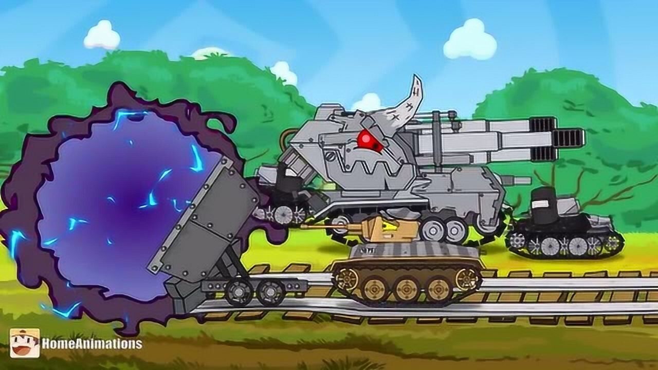坦克世界动画:kv6坦克vs巨鼠
