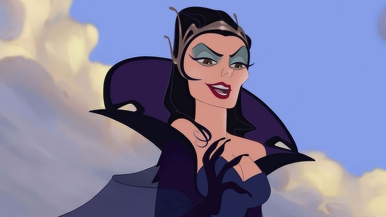 迪士尼动画反派女人,配上李泽珑《殆》,就是暗黑界的泥石流!