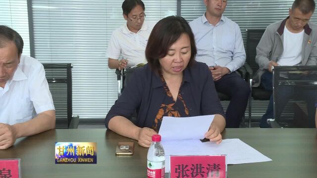 甘肃省教育厅副厅长时宁国来甘州区调研