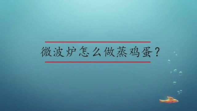 微波炉怎么做蒸鸡蛋?