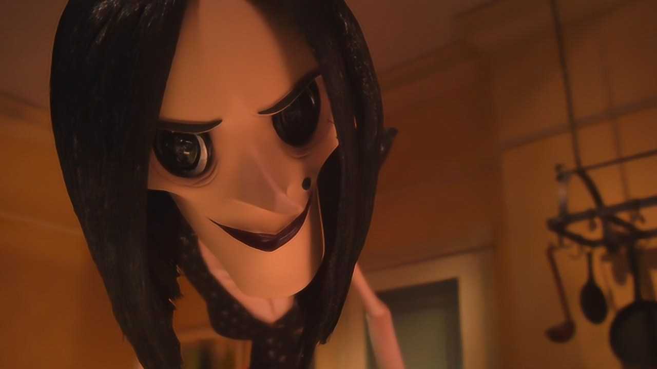 鬼妈妈会把不听话的孩子抓走,不仅把眼睛缝上纽扣,还要吃掉灵魂_电影