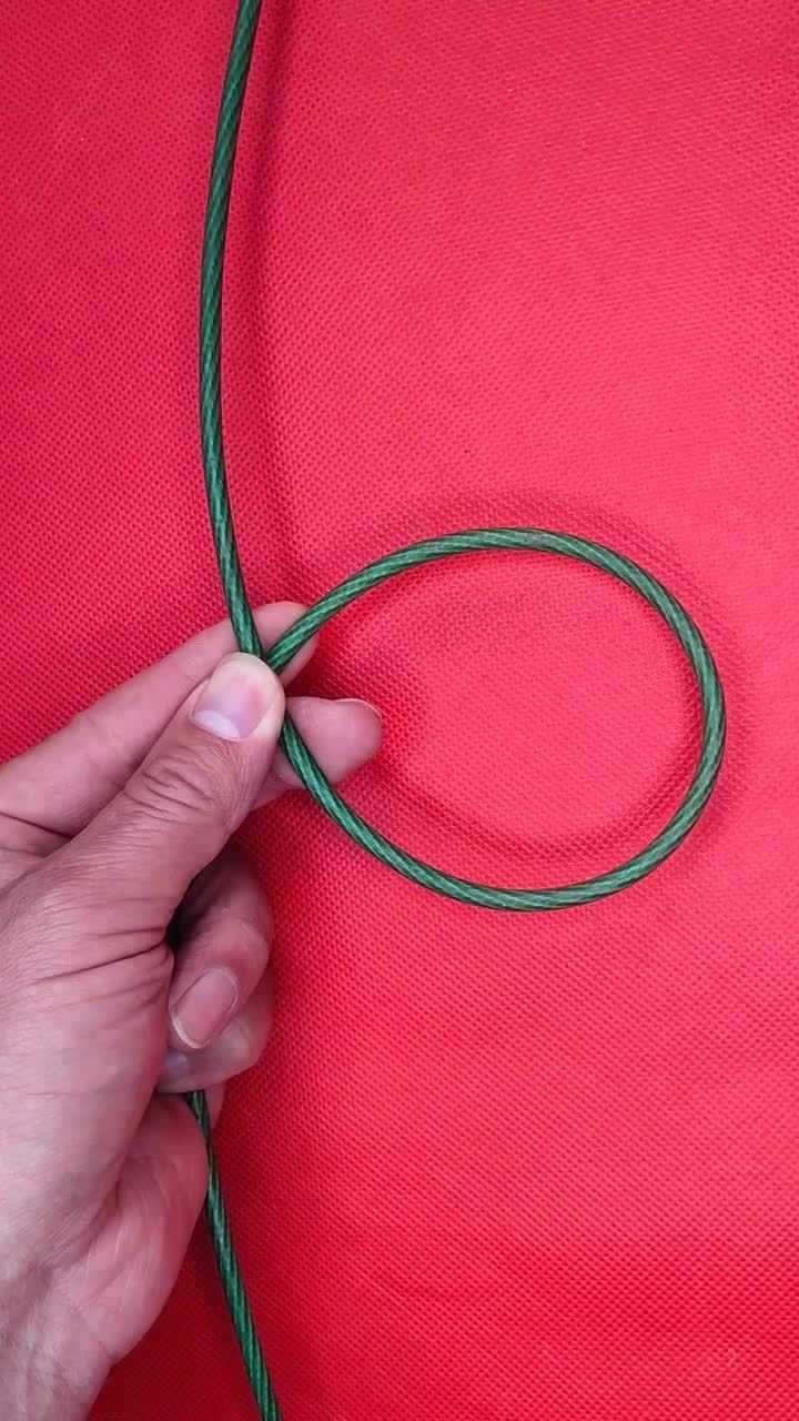 钢丝绳的打结方法非常实用的一种打结方式多处地方可以用