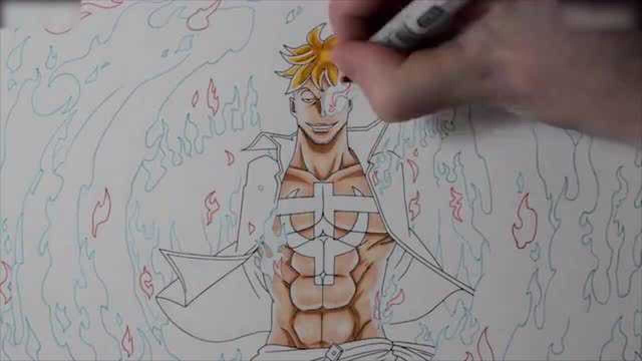 海贼王国外大神neco手绘不死鸟马尔科第五期