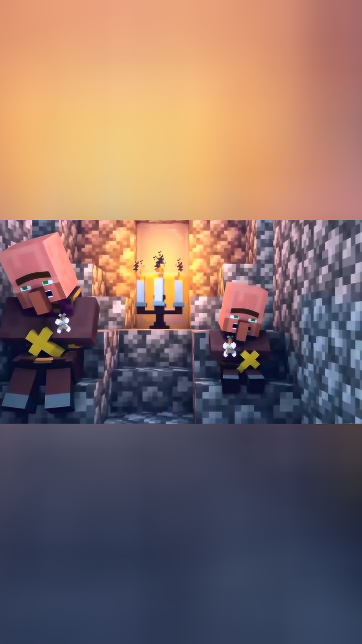 Minecraft动画，唤魔者击败掠夺者，变成村庄的英雄！_腾讯视频