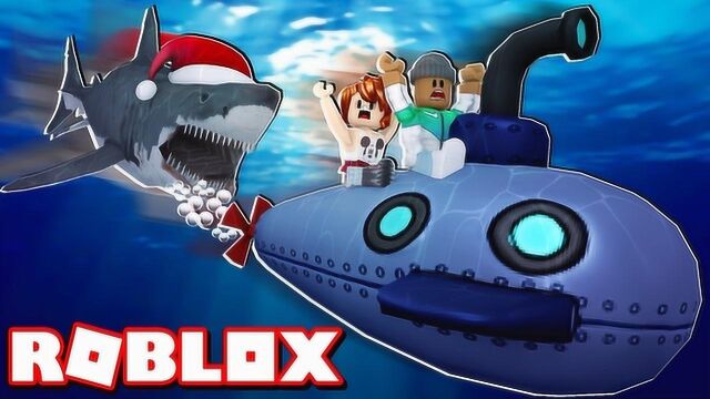 Roblox大白鲨模拟器:被巨齿鲨袭击,竟然意外获得钥匙.