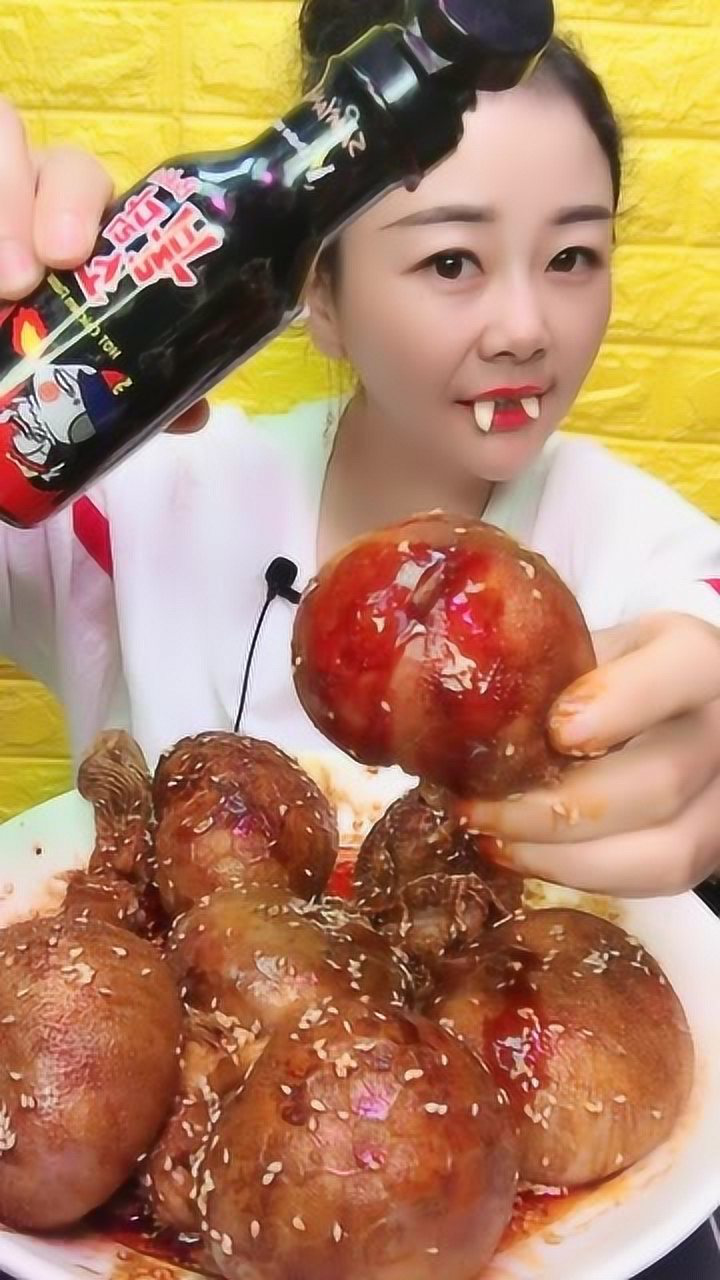 美食吃播秀羊肚包羊脑