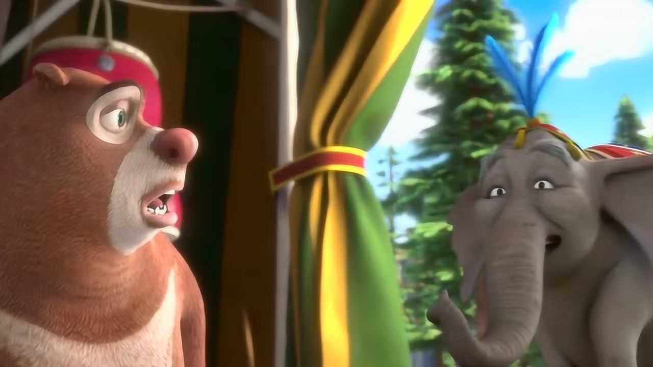 熊出没之变形记黑风说出了去嘉年华的秘密熊大很仔细的听着