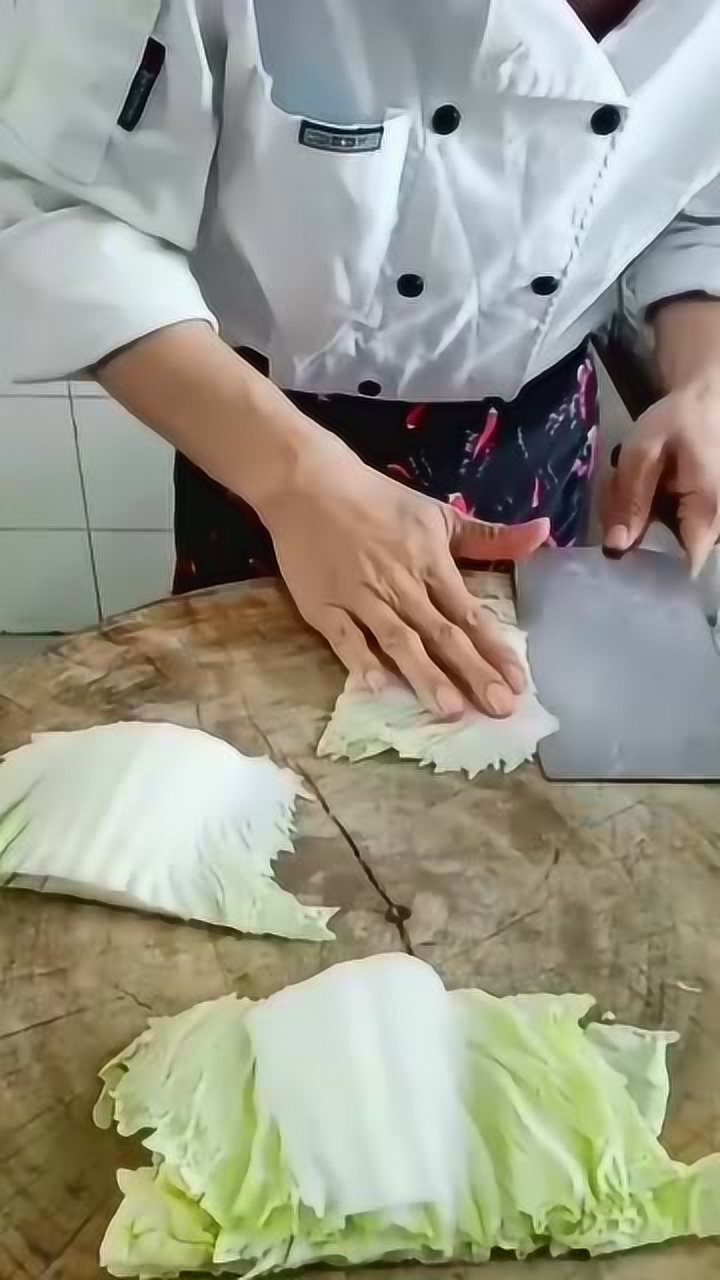 刀功白菜丝正确切法