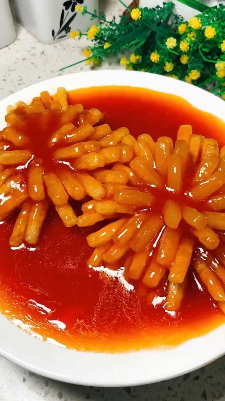 土豆菊花,超好吃