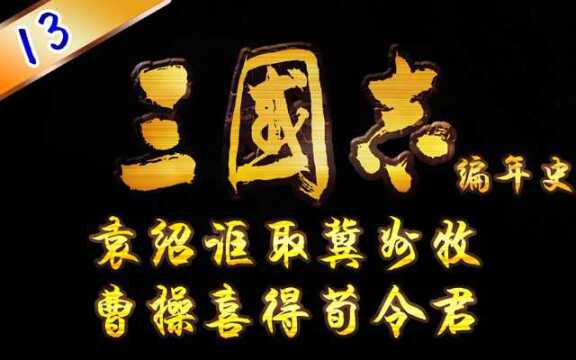 《三国志》编年史【13】袁绍诓取冀州牧,曹操喜得荀令君