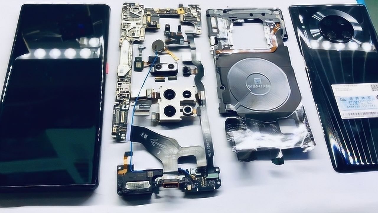 mate30pro拆机后全家福惊艳亮相
