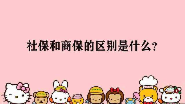 社保和商保的区别是什么?