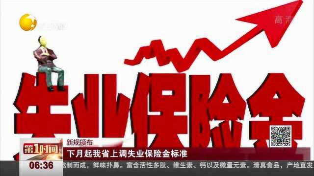 辽宁:下月起我省上调失业保险金标准