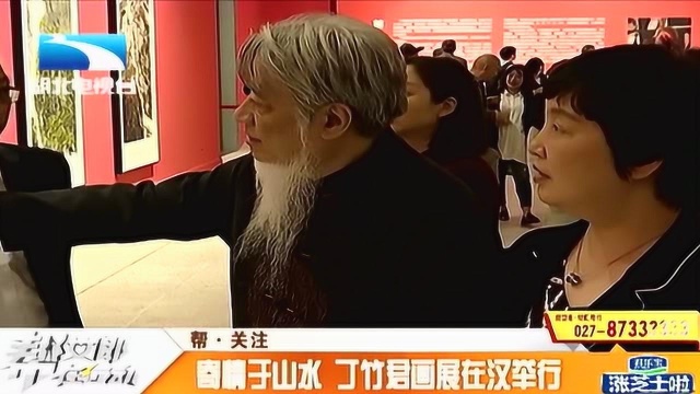 “山语天籁——丁竹君山水画作品展”开幕式在湖北美术馆举办