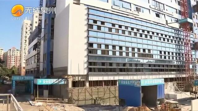 泉州医高专附属人民医院二期综合病房大楼春节前完成室内外装修