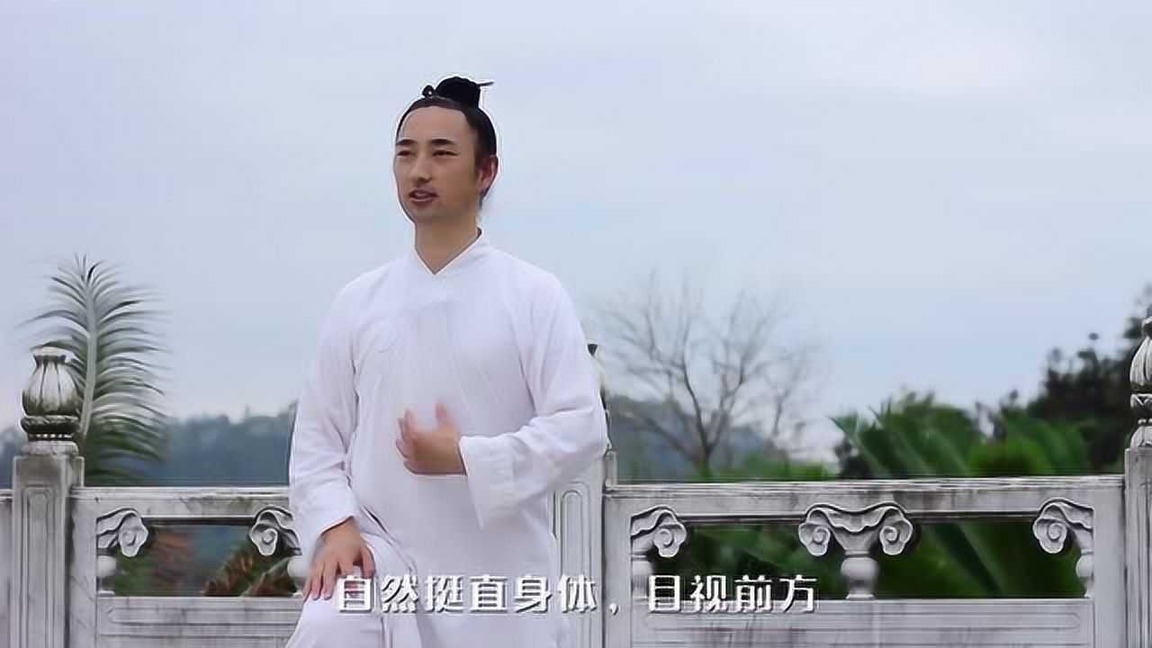 武當養生氣功八段錦:手形,步形,呼吸法_騰訊視頻