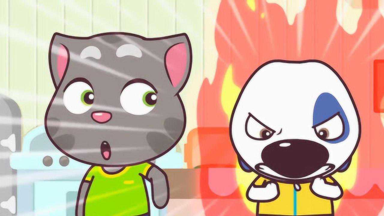 汤姆猫跳蛋糕游戏 汉克狗开心的跳着蛋糕