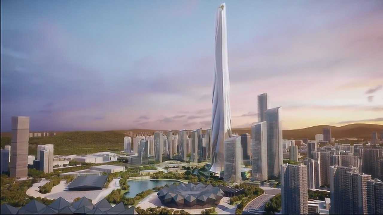 中国第一高楼,深港国际中心大厦,高度700米,深圳新的天际线!