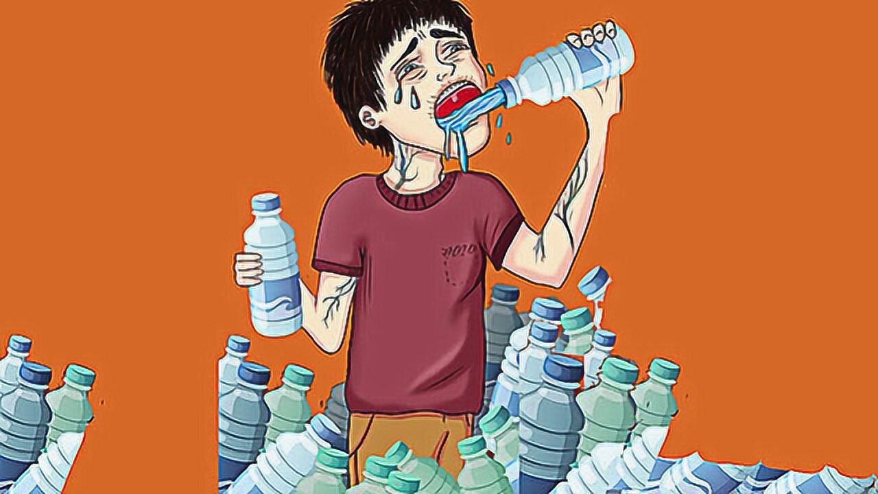 男孩每天喝20升水嘴巴就像撒哈拉大沙漠根本停不下来