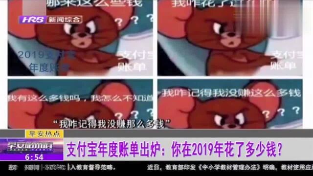 2019年支付宝年度账单出炉!网友调侃:看完才知道自己那么有钱