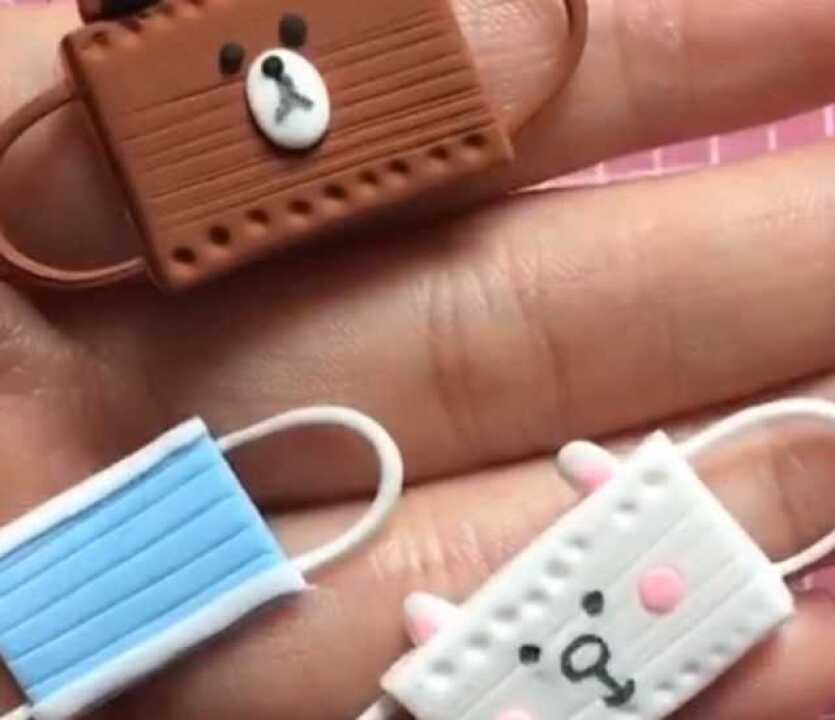 用彩泥做的小熊口罩,宝宝彻底入坑了!